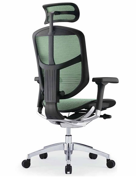 Кресло ENJOY ELITE 2 (EJE2-AB-HAM-5D-L, сетка T-168-B6 Green), эргономичное