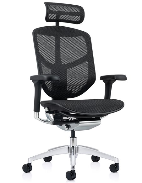 Кресло ENJOY ELITE 2 (EJE2-AB-HAM-5D-L, сетка T-168-B1Black), эргономичное