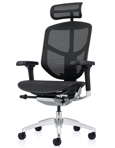 Кресло ENJOY ELITE 2 (EJE2-AB-HAM-5D-L, сетка T-168-B1Black), эргономичное