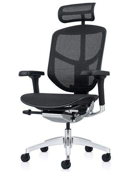 Кресло ENJOY ELITE 2 (EJE2-AB-HAM-5D-L, сетка T-168-B1Black), эргономичное