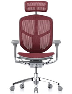 Кресло ENJOY ELITE 2 (EJE2-AG-HAM-5D-L, сетка T-168-B3 Scarlet), эргономичное