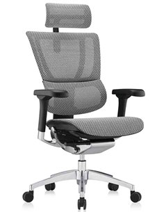 Кресло MIRUS-IOO 2 (IOOE2-AB-HAM-5D-L, сетка Т-168-B2 NATURAL), эргономичное