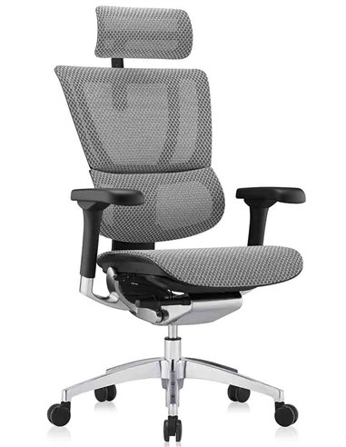 Кресло MIRUS-IOO 2 (IOOE2-AB-HAM-5D-L, сетка Т-168-B2 NATURAL), эргономичное