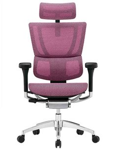 Кресло MIRUS-IOO 2 (IOOE2-AB-HAM-5D-L, сетка T-168-B5 PINK), эргономичное