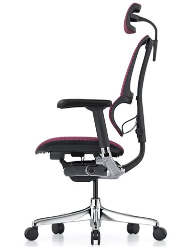 Кресло MIRUS-IOO 2 (IOOE2-AB-HAM-5D-L, сетка T-168-B5 PINK), эргономичное