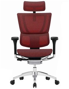 Кресло MIRUS-IOO 2 (IOOE2-AB-HAM-5D-L, сетка T-168-B3 Scarlet), эргономичное