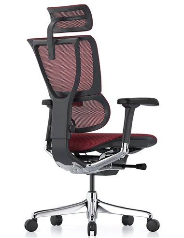 Кресло MIRUS-IOO 2 (IOOE2-AB-HAM-5D-L, сетка T-168-B3 Scarlet), эргономичное