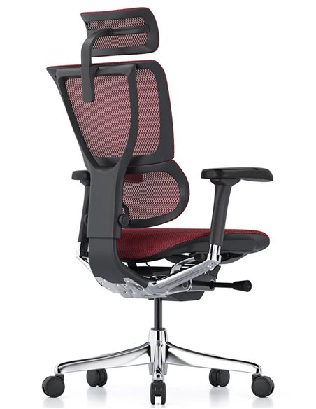 Кресло MIRUS-IOO 2 (IOOE2-AB-HAM-5D-L, сетка T-168-B3 Scarlet), эргономичное