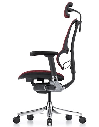 Кресло MIRUS-IOO 2 (IOOE2-AB-HAM-5D-L, сетка T-168-B3 Scarlet), эргономичное