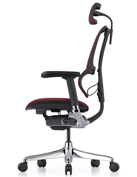 Кресло MIRUS-IOO 2 (IOOE2-AB-HAM-5D-L, сетка T-168-B3 Scarlet), эргономичное
