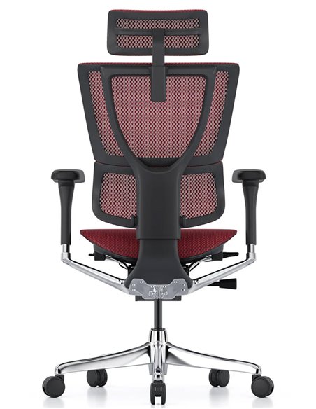 Кресло MIRUS-IOO 2 (IOOE2-AB-HAM-5D-L, сетка T-168-B3 Scarlet), эргономичное