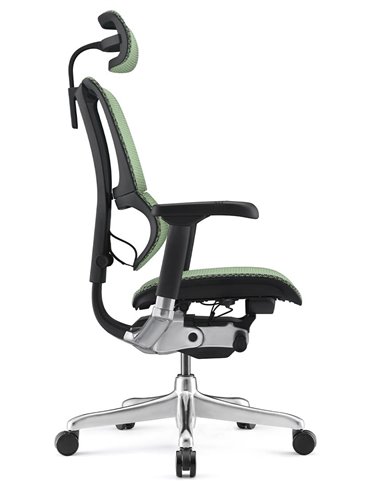 Кресло MIRUS-IOO 2 (IOOE2-AB-HAM-5D-L, сетка Т-168-B6 GREEN), эргономичное
