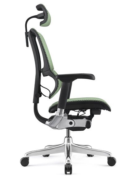 Кресло MIRUS-IOO 2 (IOOE2-AB-HAM-5D-L, сетка Т-168-B6 GREEN), эргономичное