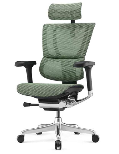 Кресло MIRUS-IOO 2 (IOOE2-AB-HAM-5D-L, сетка Т-168-B6 GREEN), эргономичное