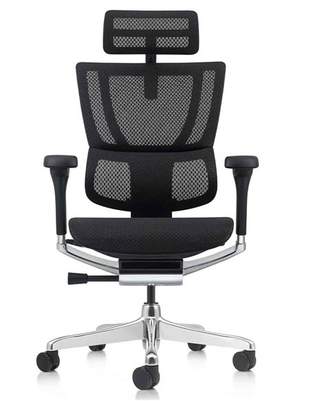 Кресло MIRUS-IOO 2 (IOOE2-AB-HAM-5D-L, сетка Т-168-B1 BLACK), эргономичное