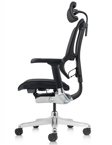 Кресло MIRUS-IOO 2 (IOOE2-AB-HAM-5D-L, сетка Т-168-B1 BLACK), эргономичное