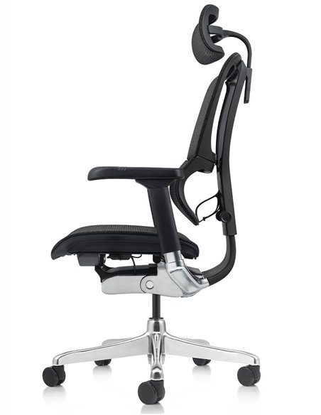 Кресло MIRUS-IOO 2 (IOOE2-AB-HAM-5D-L, сетка Т-168-B1 BLACK), эргономичное