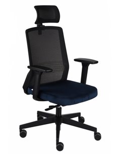Кресло GROSPOL COCO BS HD BLACK, для оператора