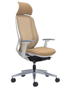 Кресло OKAMURA SYLPHY EXTRA HIGH WHITE для руководителя