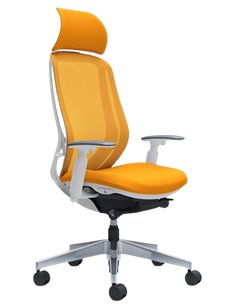 Кресло OKAMURA SYLPHY EXTRA HIGH WHITE для руководителя