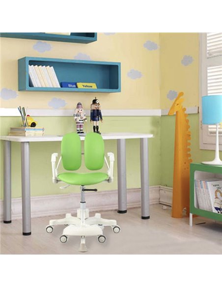 Кресло DUOREST Kids DR-280D детское, ортопедическое, цвет зеленый