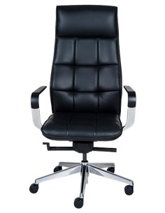 Кресло руководителя A2116, кожаное, черное 2