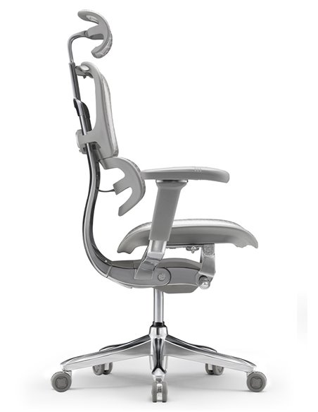 Кресло ERGOHUMAN SE (EHSE-AG-HAM-5D-E-D+LM-CH), эргономичное, серое