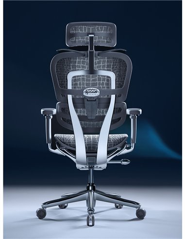 Кресло ERGOHUMAN SE (EHSE-AG-HAM-5D-E-D+LM-CH), эргономичное, серое