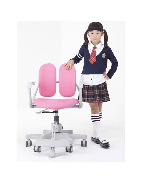 Крісло DUOREST Kids DR-280D дитяче, ортопедичне, колір рожевий