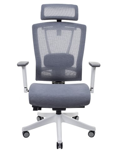 Кресло ERGO CHAIR 2 MESH WHITE, эргономичное, серое