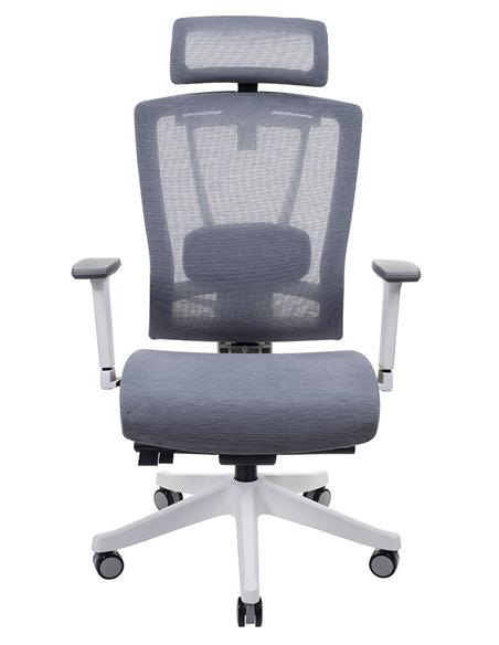 Кресло ERGO CHAIR 2 MESH WHITE, эргономичное, серое