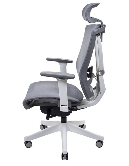 Кресло ERGO CHAIR 2 MESH WHITE, эргономичное, серое