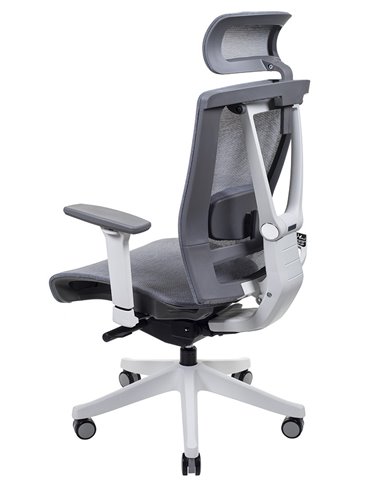 Кресло ERGO CHAIR 2 MESH WHITE, эргономичное, серое