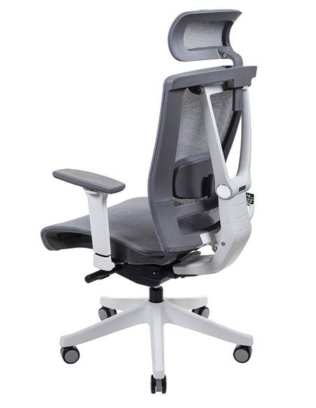 Кресло ERGO CHAIR 2 MESH WHITE, эргономичное, серое