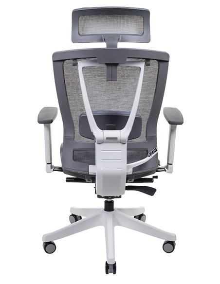 Кресло ERGO CHAIR 2 MESH WHITE, эргономичное, серое