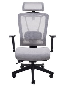 Крісло ERGO CHAIR 2 MESH BLACK, ергономічне, бежеве 2