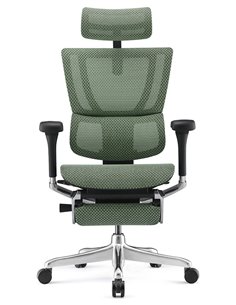 Кресло MIRUS-IOO 2 (IOOE2-AB-HAM-5D-L-LMT, СЕТКА Т-168-B6-GREEN), эргономичное, с подставкой под ноги 2