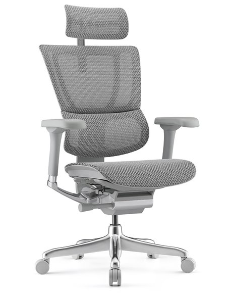 Кресло MIRUS-IOO 2 (IOOE2-AG-HAM-5D-L, СЕТКА Т-168-B2 NATURAL), эргономичное