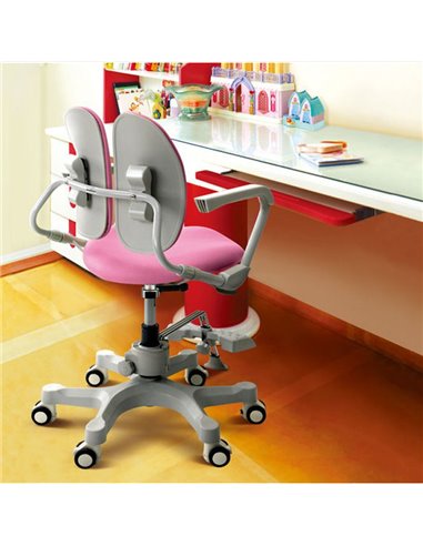 Крісло DUOREST Kids DR-280D дитяче, ортопедичне, колір рожевий