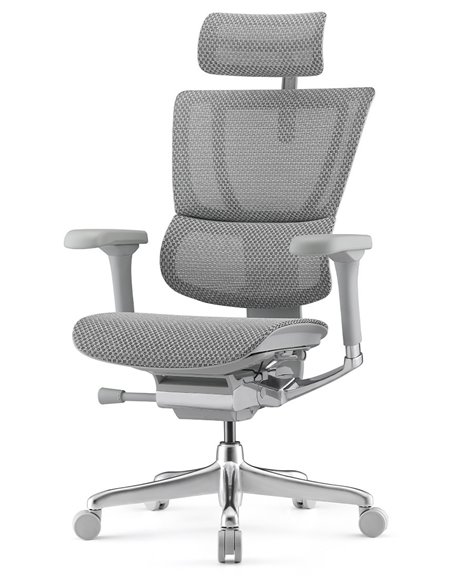 Кресло MIRUS-IOO 2 (IOOE2-AG-HAM-5D-L, СЕТКА Т-168-B2 NATURAL), эргономичное