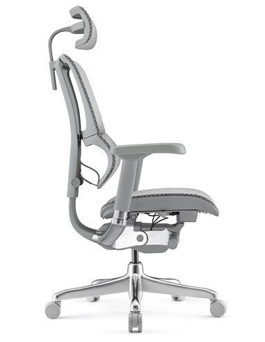 Кресло MIRUS-IOO 2 (IOOE2-AG-HAM-5D-L, СЕТКА Т-168-B2 NATURAL), эргономичное