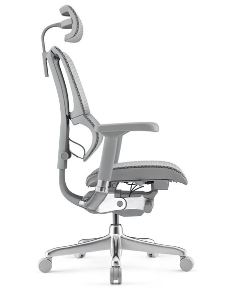 Кресло MIRUS-IOO 2 (IOOE2-AG-HAM-5D-L, СЕТКА Т-168-B2 NATURAL), эргономичное