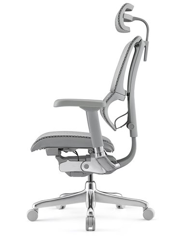 Кресло MIRUS-IOO 2 (IOOE2-AG-HAM-5D-L, СЕТКА Т-168-B2 NATURAL), эргономичное