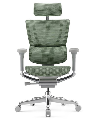 Кресло MIRUS-IOO 2 (IOOE2-AG-HAM-5D-L, СЕТКА Т-168-B6 GREEN), эргономичное