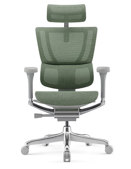 Кресло MIRUS-IOO 2 (IOOE2-AG-HAM-5D-L, СЕТКА Т-168-B6 GREEN), эргономичное