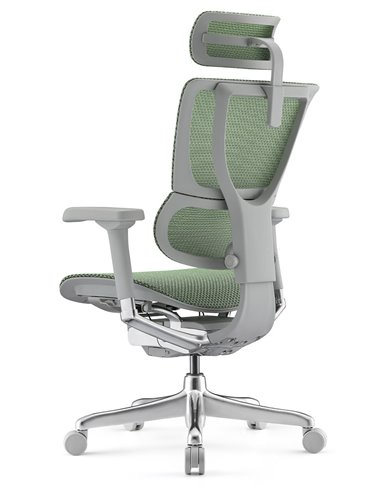 Кресло MIRUS-IOO 2 (IOOE2-AG-HAM-5D-L, СЕТКА Т-168-B6 GREEN), эргономичное