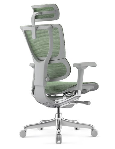 Кресло MIRUS-IOO 2 (IOOE2-AG-HAM-5D-L, СЕТКА Т-168-B6 GREEN), эргономичное