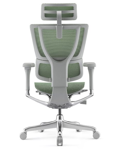 Кресло MIRUS-IOO 2 (IOOE2-AG-HAM-5D-L, СЕТКА Т-168-B6 GREEN), эргономичное