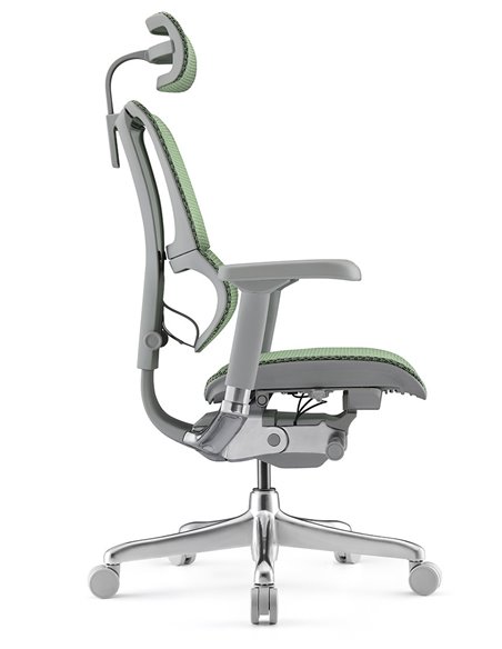 Кресло MIRUS-IOO 2 (IOOE2-AG-HAM-5D-L, СЕТКА Т-168-B6 GREEN), эргономичное
