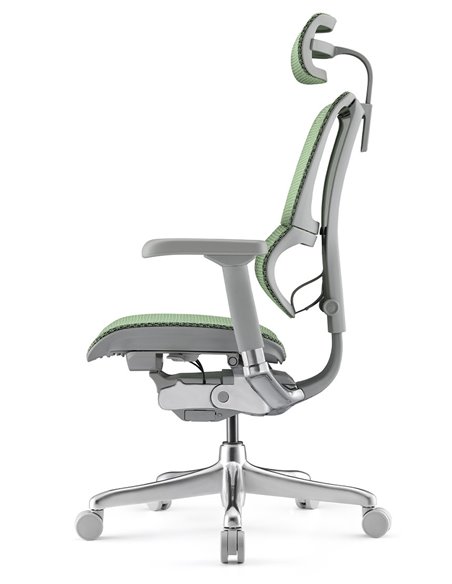 Кресло MIRUS-IOO 2 (IOOE2-AG-HAM-5D-L, СЕТКА Т-168-B6 GREEN), эргономичное
